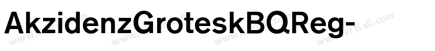 AkzidenzGroteskBQReg字体转换