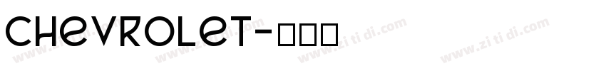 chevrolet字体转换