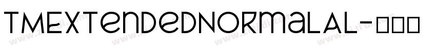 TMExtendedNormalAl字体转换