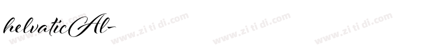 helvaticAl字体转换