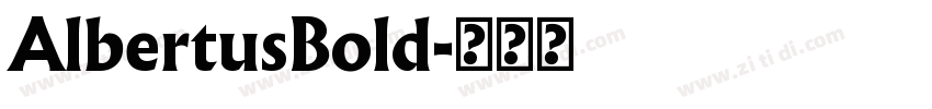 AlbertusBold字体转换