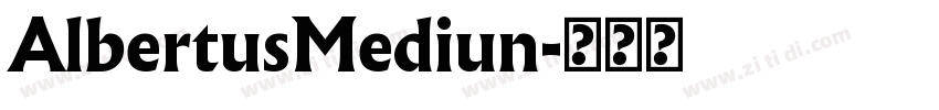 AlbertusMediun字体转换