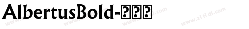 AlbertusBold字体转换