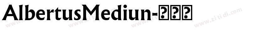 AlbertusMediun字体转换