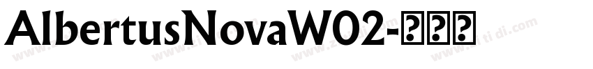 AlbertusNovaW02字体转换