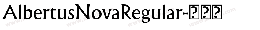 AlbertusNovaRegular字体转换
