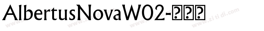 AlbertusNovaW02字体转换