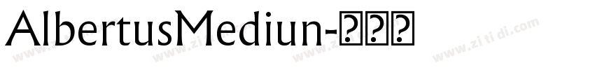 AlbertusMediun字体转换