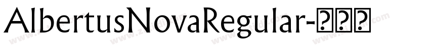 AlbertusNovaRegular字体转换