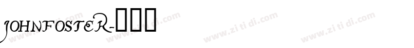 Johnfoster字体转换