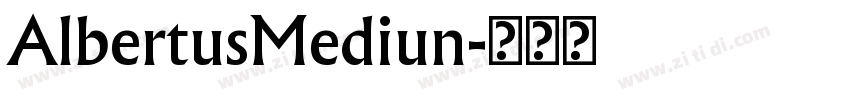 AlbertusMediun字体转换