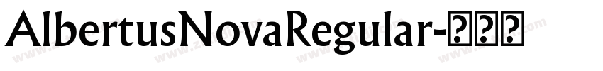 AlbertusNovaRegular字体转换