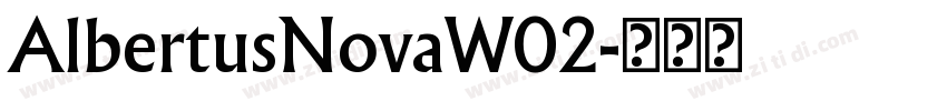 AlbertusNovaW02字体转换