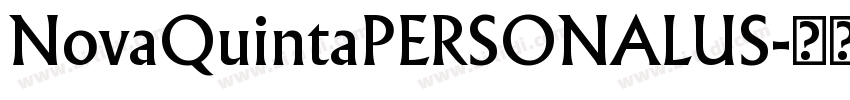 NovaQuintaPERSONALUS字体转换