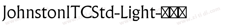 JohnstonITCStd-Light字体转换