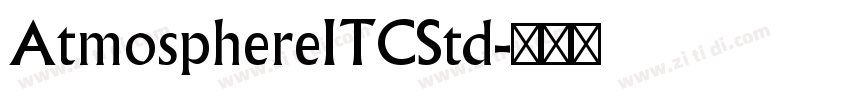 AtmosphereITCStd字体转换