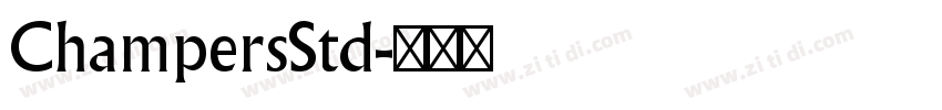 ChampersStd字体转换
