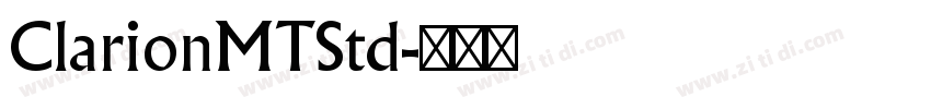 ClarionMTStd字体转换