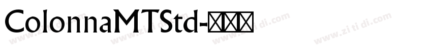 ColonnaMTStd字体转换