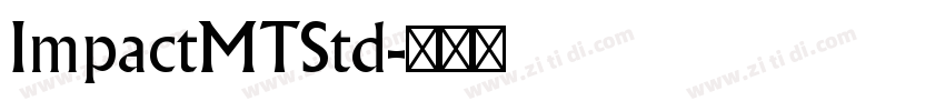 ImpactMTStd字体转换