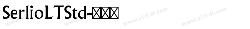 SerlioLTStd字体转换