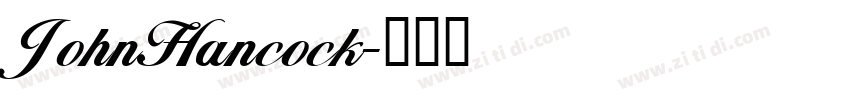 JohnHancock字体转换