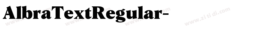 AlbraTextRegular字体转换 AlbraTextRegular字体转换
