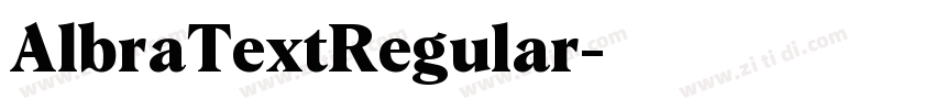 AlbraTextRegular字体转换 AlbraTextRegular字体转换