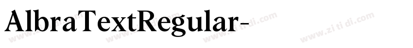AlbraTextRegular字体转换 AlbraTextRegular字体转换