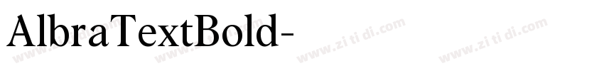 AlbraTextBold字体转换
