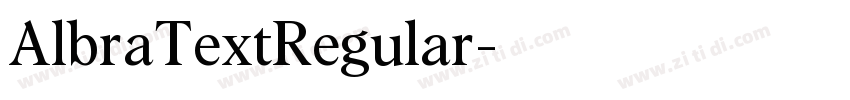 AlbraTextRegular字体转换 AlbraTextRegular字体转换