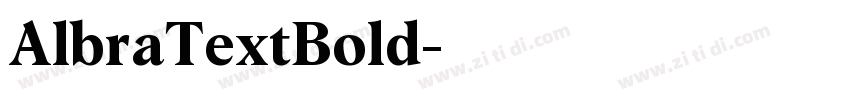 AlbraTextBold字体转换