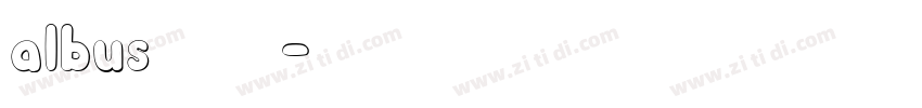 albus字体下载字体转换