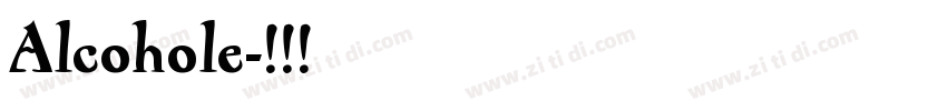 Alcohole字体转换
