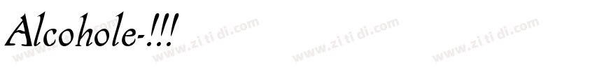 Alcohole字体转换