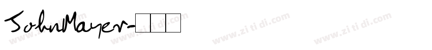 JohnMayer字体转换