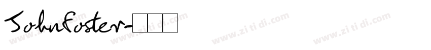 Johnfoster字体转换