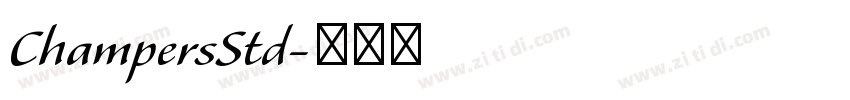 ChampersStd字体转换