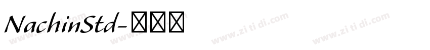 NachinStd字体转换