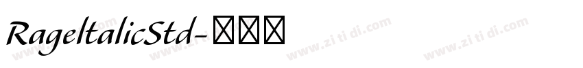 RageltalicStd字体转换