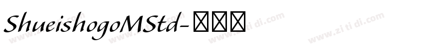 ShueishogoMStd字体转换