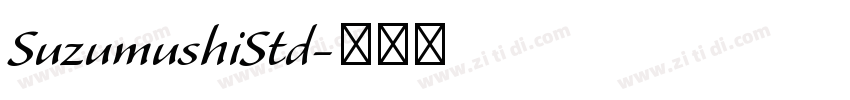 SuzumushiStd字体转换