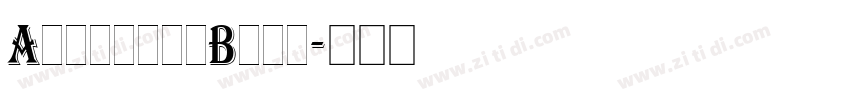 AlgerianBold字体转换
