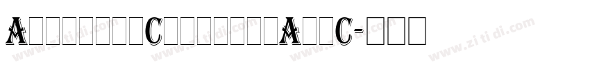 AlgerianConcreteAllC字体转换