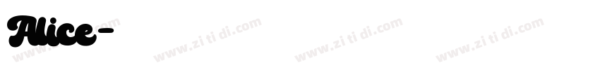 Alice字体转换