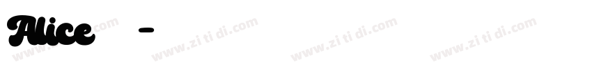 Alice字体字体转换