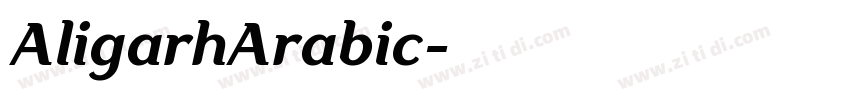 AligarhArabic字体转换