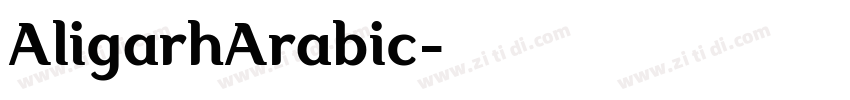 AligarhArabic字体转换