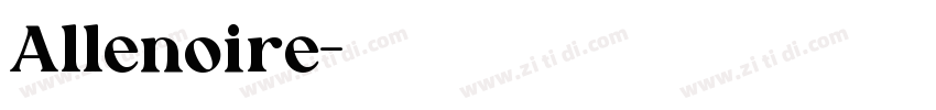 Allenoire字体转换