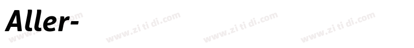 Aller字体转换